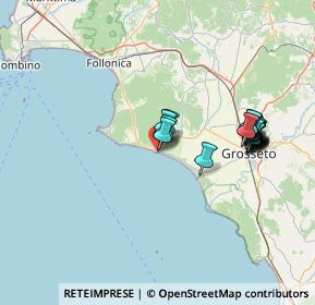 Mappa Lungomare di Levante, 58043 Castiglione della Pescaia GR, Italia (14.5565)