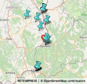 Mappa Via Antonio Meucci, 06049 Spoleto PG, Italia (16.251)