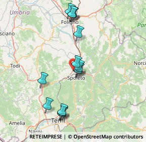 Mappa Via Antonio Meucci, 06049 Spoleto PG, Italia (15.55357)