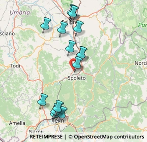 Mappa Via Antonio Meucci, 06049 Spoleto PG, Italia (17.00063)