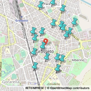 Mappa Piazza Baccarini, 58100 Grosseto GR, Italia (0.567)