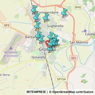 Mappa Via Vinzaglio, 58100 Grosseto GR, Italia (1.42769)