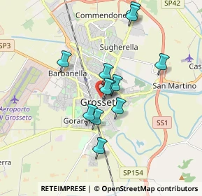 Mappa Via Vinzaglio, 58100 Grosseto GR, Italia (1.495)
