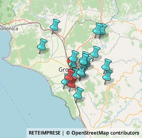 Mappa Via Vinzaglio, 58100 Grosseto GR, Italia (10.099)