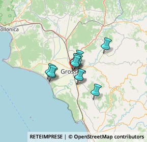 Mappa Via Vinzaglio, 58100 Grosseto GR, Italia (7.53455)