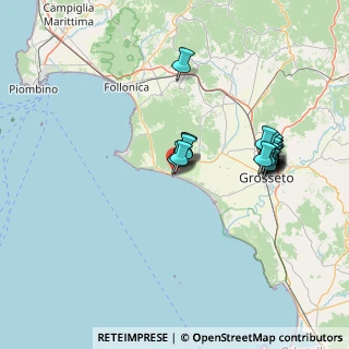 Mappa Via della Torre, 58043 Castiglione della Pescaia GR, Italia (14.148)
