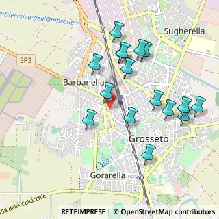 Mappa Via Anco Marzio, 58100 Grosseto GR, Italia (1.03188)