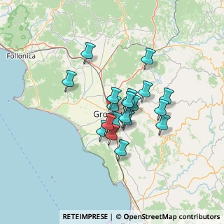 Mappa Viale Ombrone, 58100 Grosseto GR, Italia (10.012)