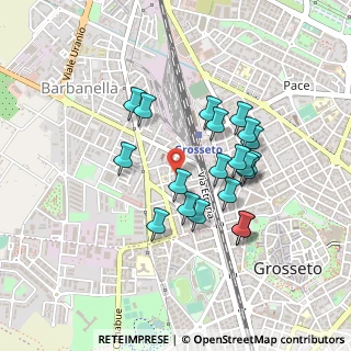Mappa Via Ansedonia, 58100 Grosseto GR, Italia (0.404)