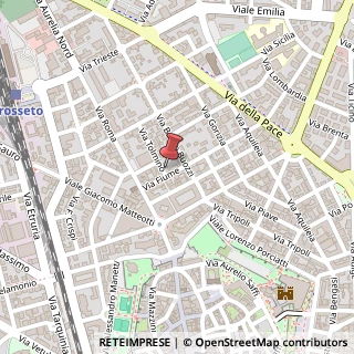 Mappa Via Tolmino, 29, 58100 Grosseto, Grosseto (Toscana)