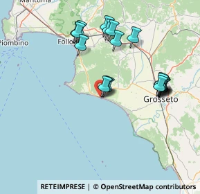 Mappa Via Cattaneo, 58043 Castiglione della Pescaia GR, Italia (15.74)