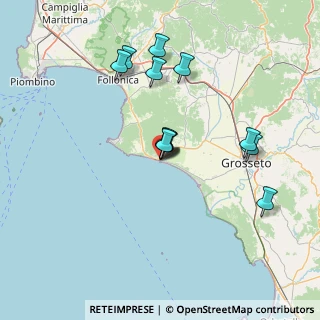 Mappa Via Ospedale, 58043 Castiglione della Pescaia GR, Italia (13.3925)