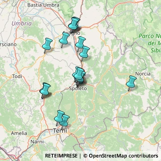 Mappa Via Giuseppe Saragat, 06049 Spoleto PG, Italia (14.2945)