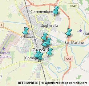 Mappa Via Filippo Corridoni, 58100 Grosseto GR, Italia (1.45273)