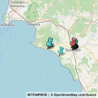 Mappa Via Casa Rossa Ximenes, 58043 Castiglione della Pescaia GR, Italia (13.5285)