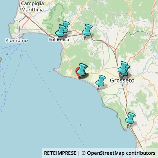 Mappa SP158, 58043 Castiglione della Pescaia GR, Italia (14.88417)
