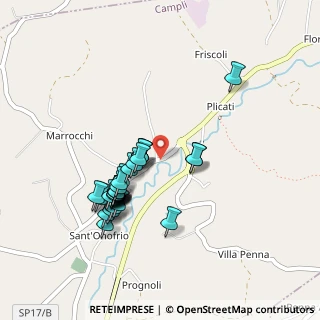 Mappa SP 17, 64012 Sant'Onofrio TE, Italia (0.44483)