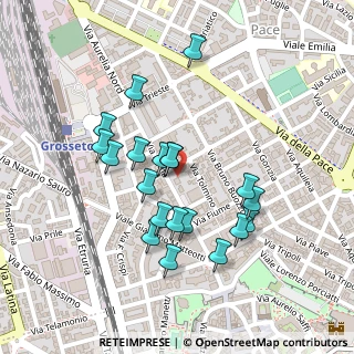 Mappa Via Roma, 58100 Grosseto GR, Italia (0.2185)