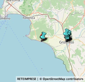 Mappa Fiume Bruna sponda di ponente, 58043 Castiglione della Pescaia GR, Italia (13.7595)