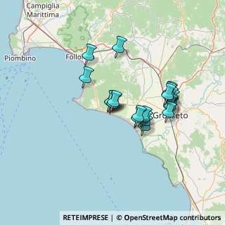 Mappa Fiume Bruna sponda di ponente, 58043 Castiglione della Pescaia GR, Italia (12.0405)