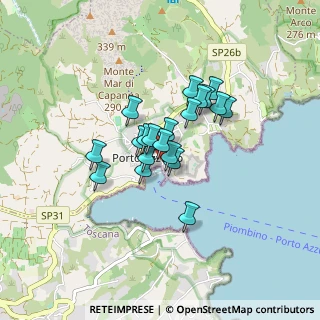 Mappa Piazza del Mercato, 57036 Porto Azzurro LI, Italia (0.5915)