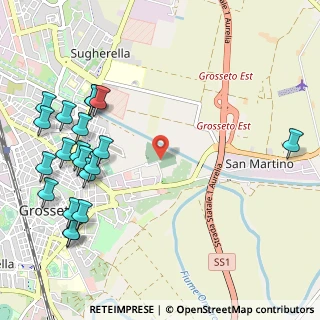 Mappa Piazza dei Martiri delle Foibe Istriane, 58100 Grosseto GR, Italia (1.422)