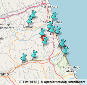 Mappa Contrada Colle Cacio, 64023 Mosciano Sant'Angelo TE, Italia (6.50923)