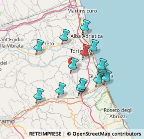 Mappa Contrada Colle Cacio, 64023 Mosciano Sant'Angelo TE, Italia (6.45071)