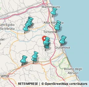 Mappa Contrada Colle Cacio, 64023 Mosciano Sant'Angelo TE, Italia (6.98313)