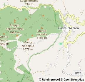 Mappa 58034 Castell Azzara GR, Italia (1.31154)