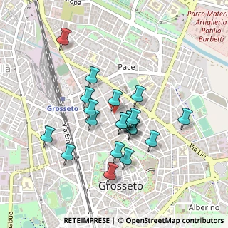Mappa Via Bruno Buozzi, 58100 Grosseto GR, Italia (0.408)