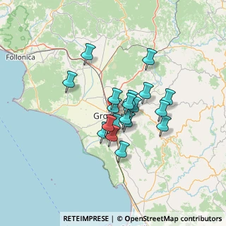 Mappa Via Scrivia, 58100 Grosseto GR, Italia (10.006)