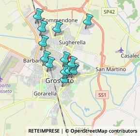 Mappa Via Provinciale Scrivia, 58100 Grosseto GR, Italia (1.45077)