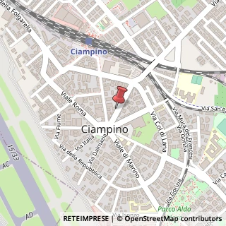 Mappa Via Monte Grappa, 27/29, 00043 Ciampino, Roma (Lazio)