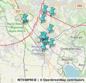 Mappa Via Due Giugno, 00043 Ciampino RM, Italia (2.81364)
