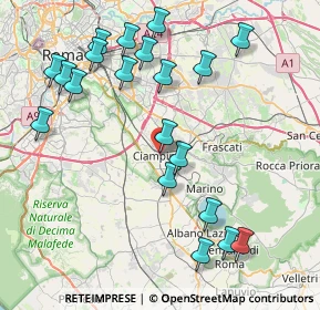 Mappa Via Due Giugno, 00043 Ciampino RM, Italia (9.64)