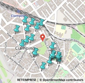 Mappa Via Due Giugno, 00043 Ciampino RM, Italia (0.2485)