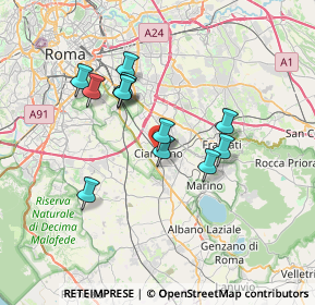 Mappa Viale Roma, 00043 Ciampino RM, Italia (6.30917)