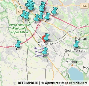 Mappa Viale Roma, 00043 Ciampino RM, Italia (5.15778)