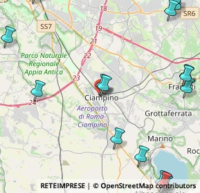 Mappa Viale Roma, 00043 Ciampino RM, Italia (7.4515)