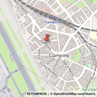 Mappa Viale roma 22, 00043 Ciampino, Roma (Lazio)