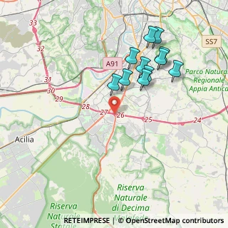 Mappa E80, 00144 Roma RM, Italia (3.93636)