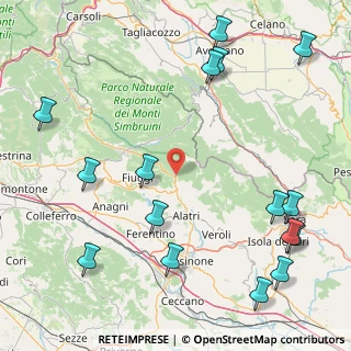 Mappa 03016 Guarcino FR, Italia (24.496875)