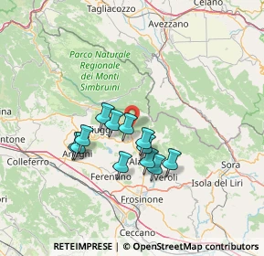 Mappa 03016 Guarcino FR, Italia (11.52417)