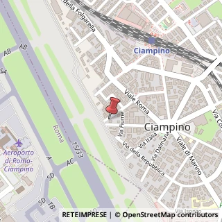Mappa Via Trento, 44A, 00043 Ciampino, Roma (Lazio)
