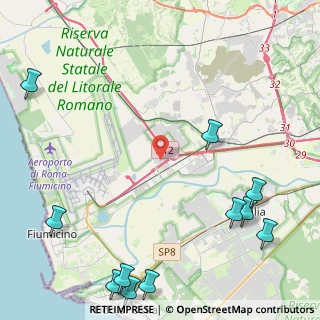 Mappa Via G. Ferraris, 00054 Fiumicino RM, Italia (7.02727)