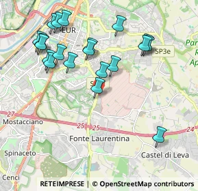 Mappa Quartiere XXXI Giuliano Dalmata, 00143 Roma RM, Italia (2.2585)