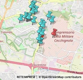 Mappa Quartiere XXXI Giuliano Dalmata, 00143 Roma RM, Italia (0.944)