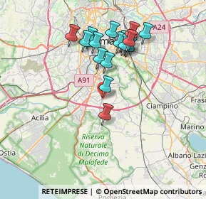 Mappa Quartiere XXXI Giuliano Dalmata, 00143 Roma RM, Italia (7.26)