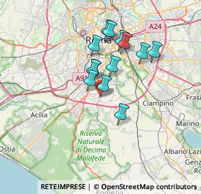 Mappa Quartiere XXXI Giuliano Dalmata, 00143 Roma RM, Italia (5.85154)